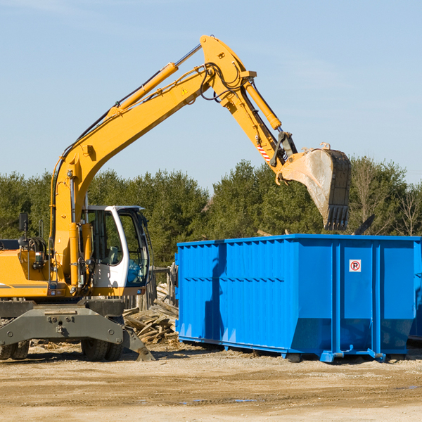 what size residential dumpster rentals are available in Seagrove NC